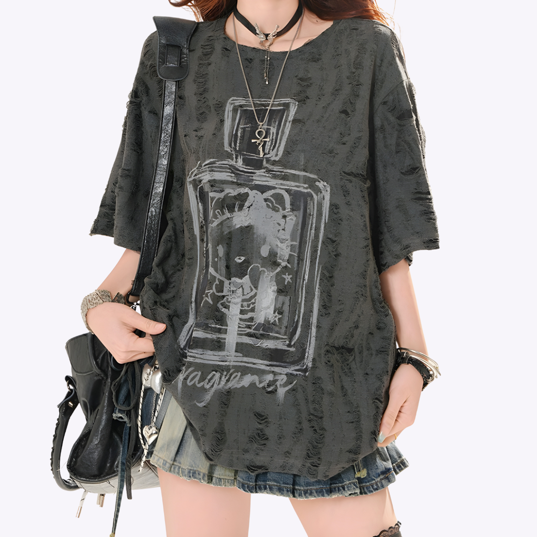 Image of Oversized Kitty Fragrance Tee